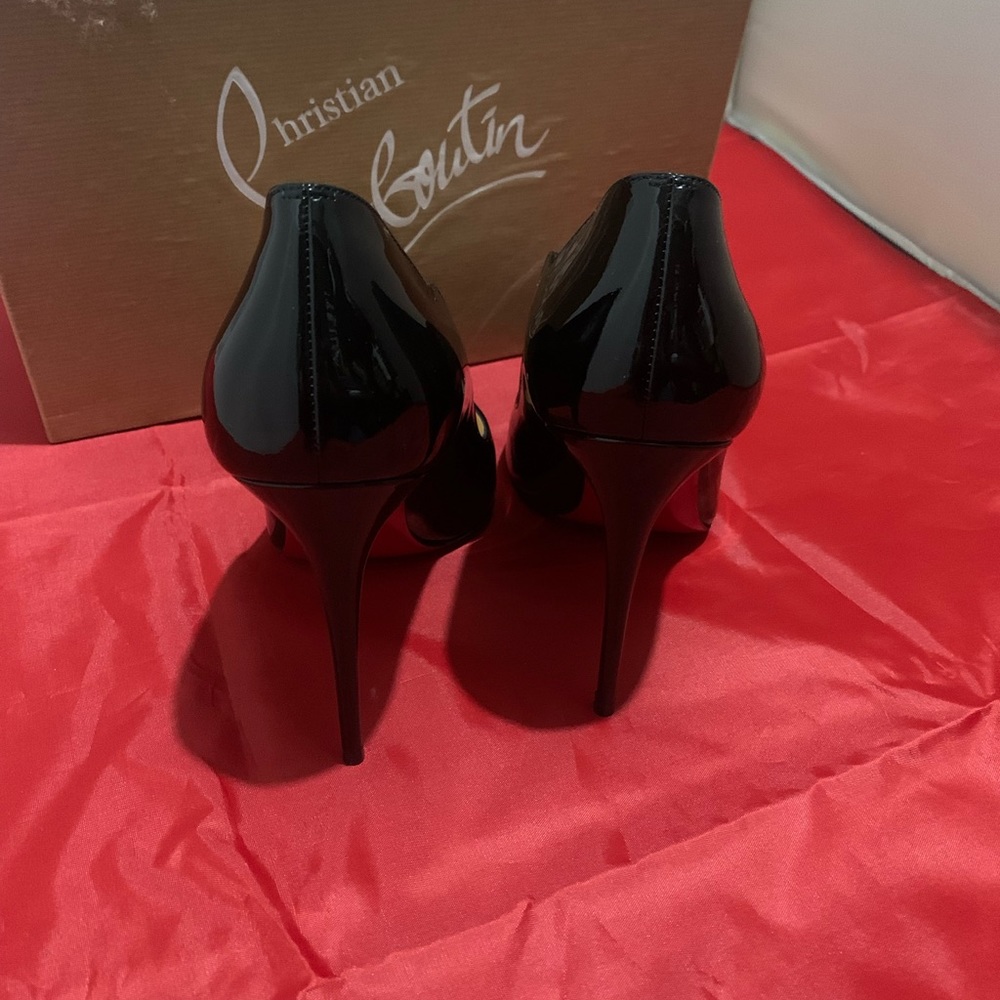 ChristianLouboutin Hot Chick stiletto Pump , Black Size 38.5/7.5US - Picture 2 of 7